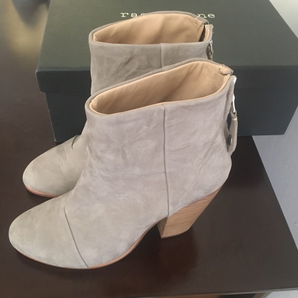 Rag and Bone Grey Booties- new with box